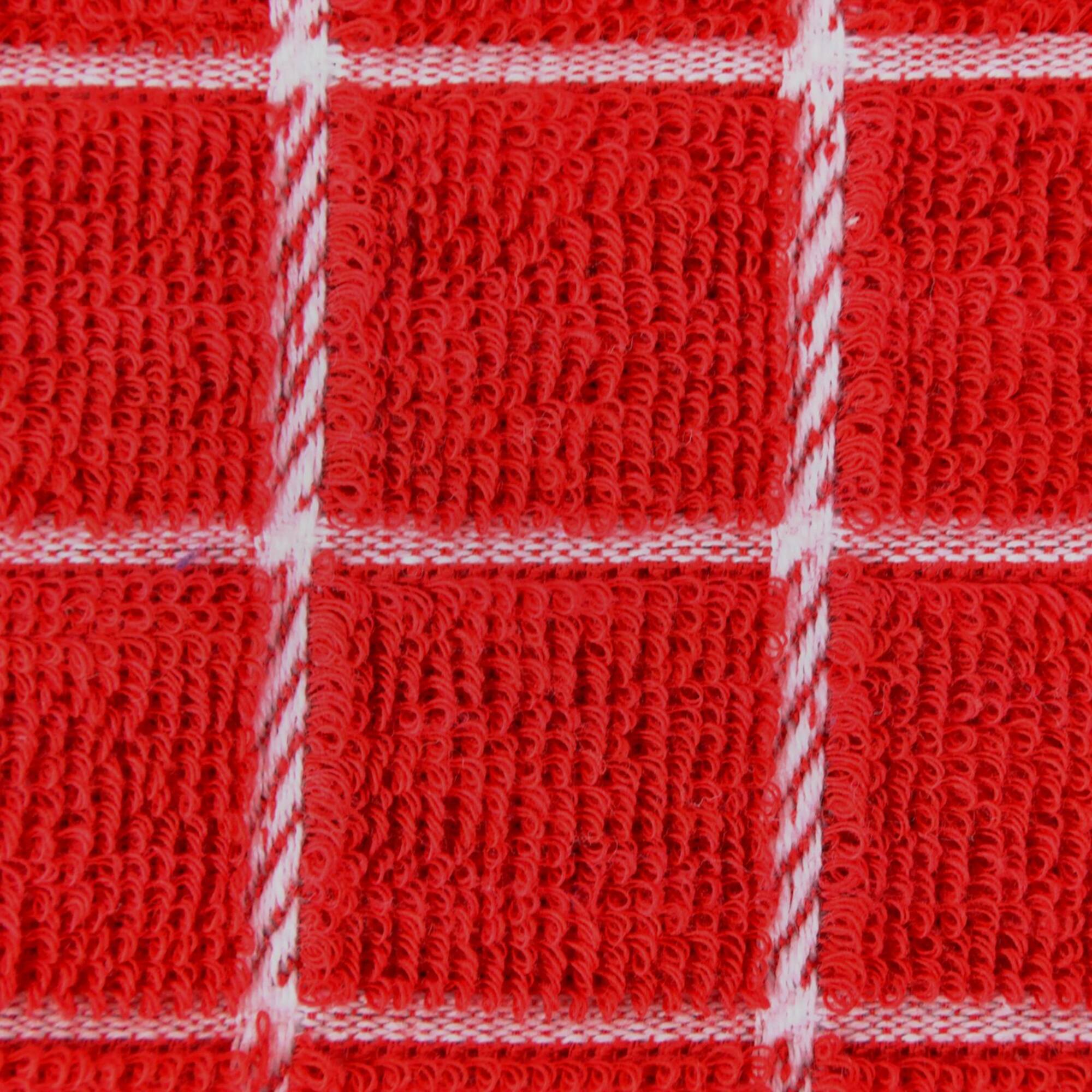 DII® Red Windowpane Terry Dishtowel